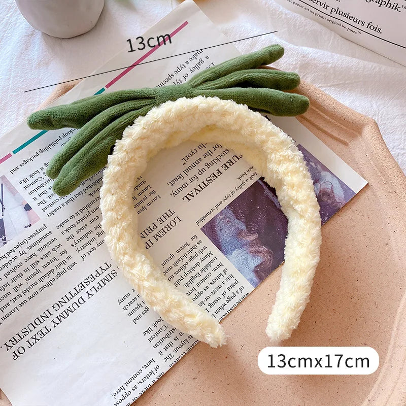Fruits and Animal Ears Cartoons Face Wash Hair Bands 2pcs/set