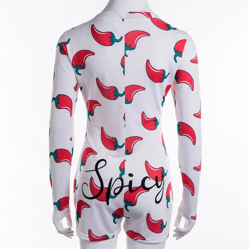 Long Sleeve Low Cut Bodycon Sleepwear