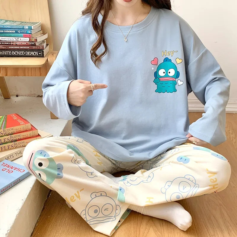 Long-sleeved Pants Leisure Cotton Homewear