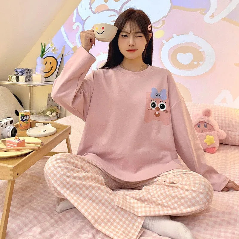 Long-sleeved Pants Leisure Cotton Homewear