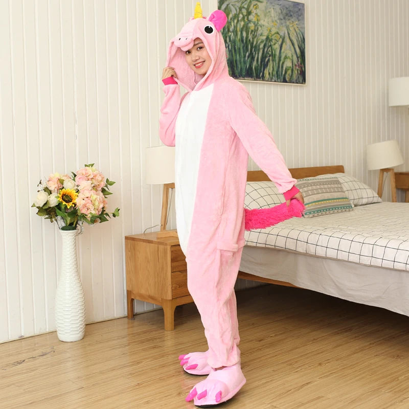 Pink Cartoon Pajamas Onesies
