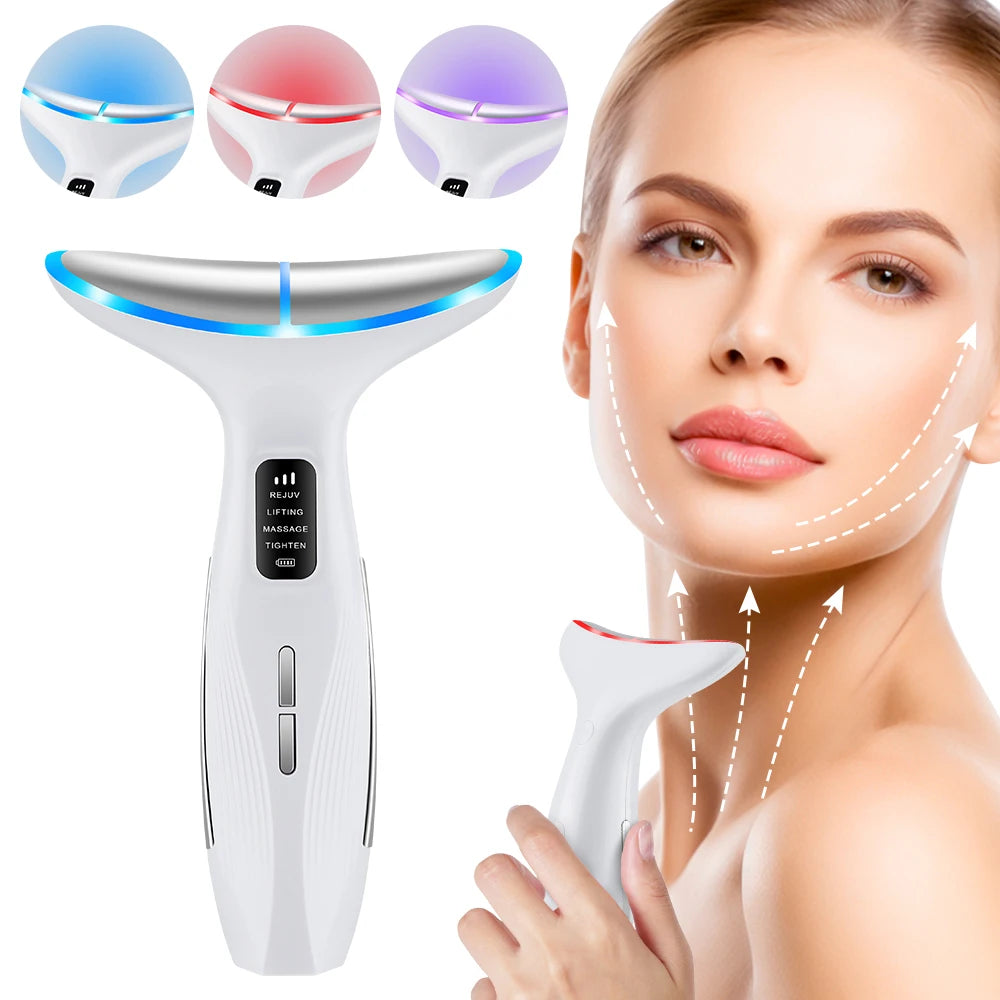 Skin Care Tool 3 Massage Modes Microcurrent Neck Beauty Device Face Lifting Firming Massage Neck Beauty Instrument Tighten