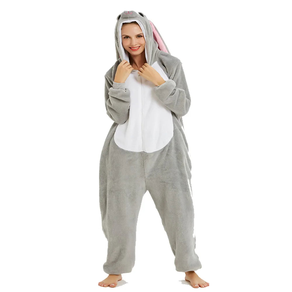 One Piece Hooded Bunny Animal Onesie