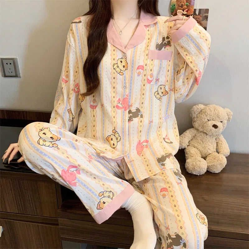 Lady Spring Two- Piece Set Pajamas