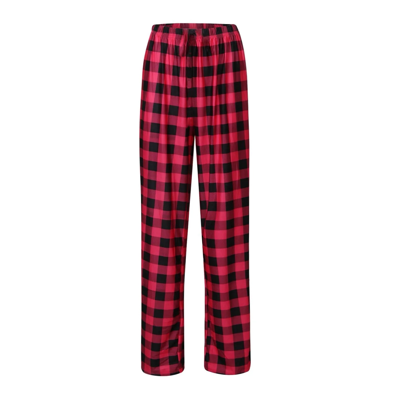 Plaid Cotton Loose Ladies Pajama Pants