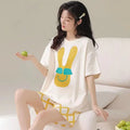 Oversized Loose-Fitting Short-Sleeved Short Pants Set