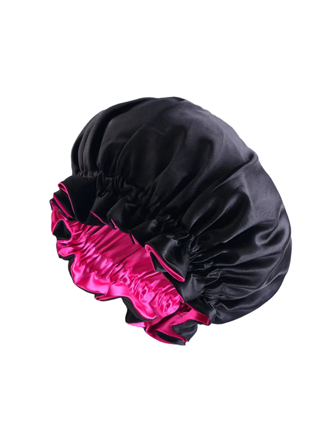 Double Layer Reversible Two Tone Satin Hat Silk Bonnet for Sleeping