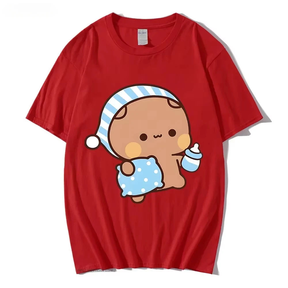 Graphic Cute Going To Sleep with DuDu Bear Graphic Tshirt