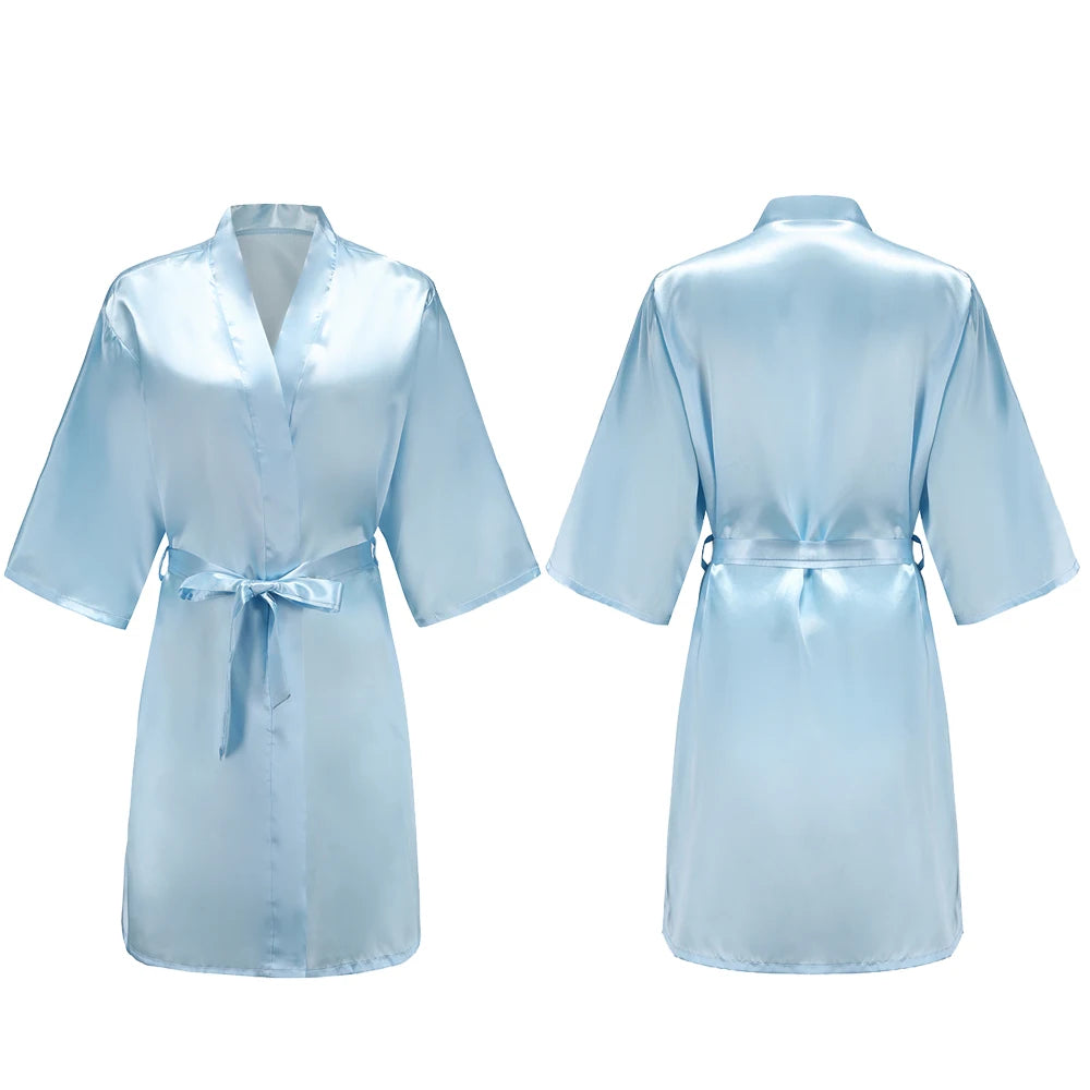 Pure Short Silky Robes