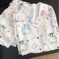 Kitty Sweet Short-Sleeved Shorts Sleeping Two-Piece Set