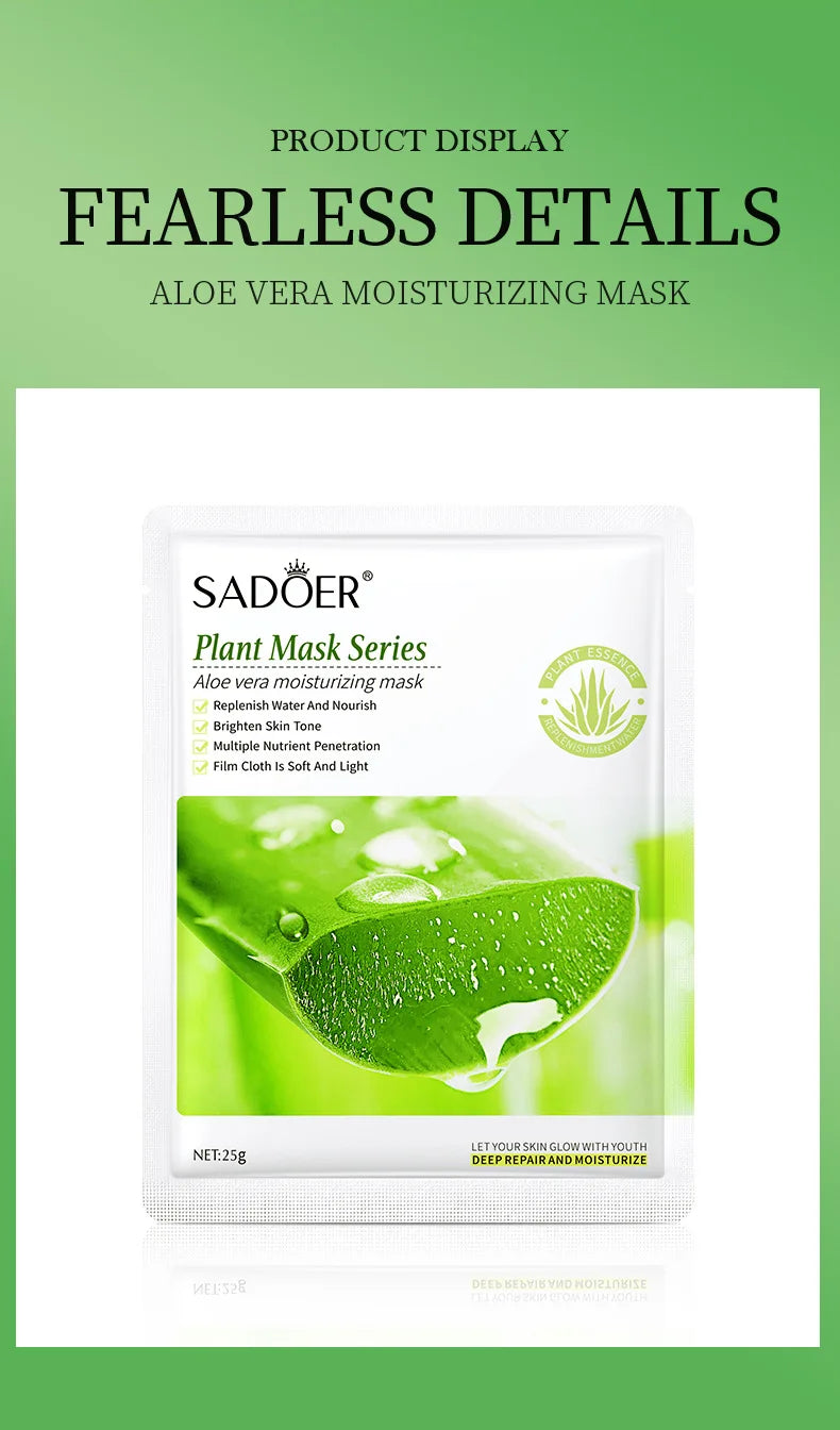Natural Plant Face Mask Beauty Skincare Facial Masks Moisturizing Firming Hydrating Facial Mask Face Care Korean Cosmetics 8pcs