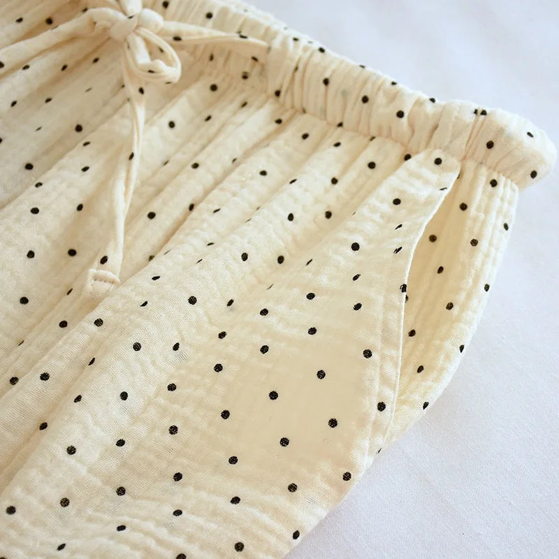 Cotton 100% Love Print Bottoms Sleepwear