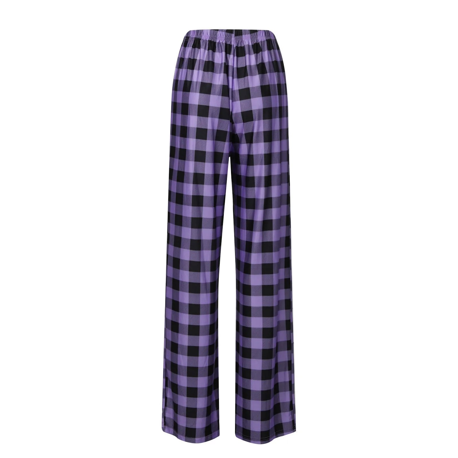 Plaid Cotton Loose Ladies Pajama Pants