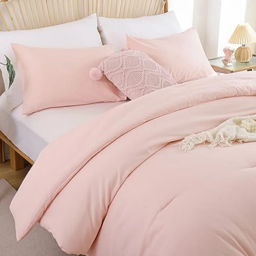 Comforter Set 3pcs Soft Boho Comforter and 2 Pillowcases All Season Lightweight