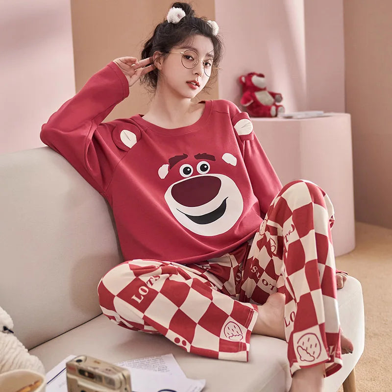 Long-sleeved Pants Leisure Cotton Homewear