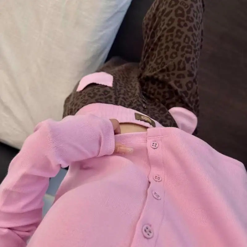 Pink Hello Kitty Kawaii Floral Print Set