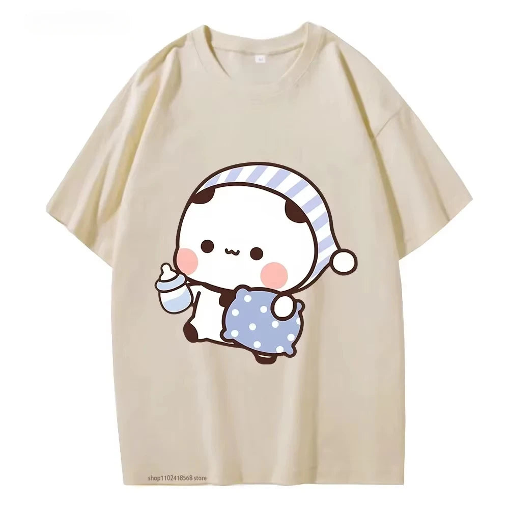 Graphic Cute Going To Sleep with DuDu Bear Graphic Tshirt