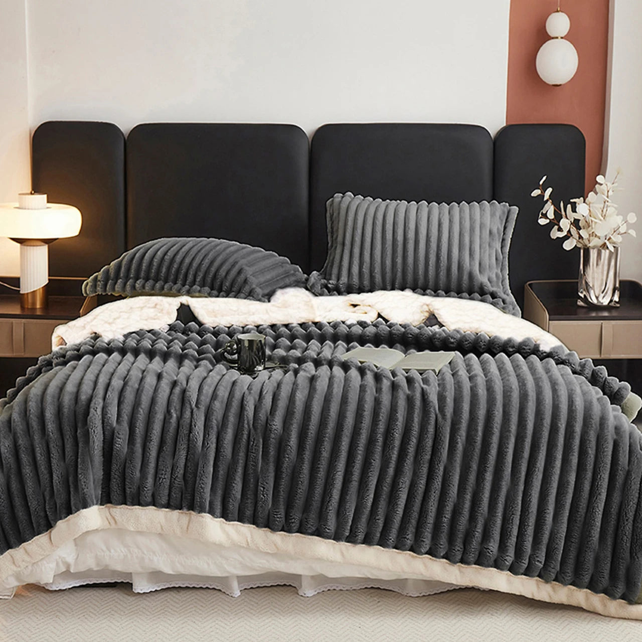 Weighted Fleece Blanket -Soft Throw Sherpa