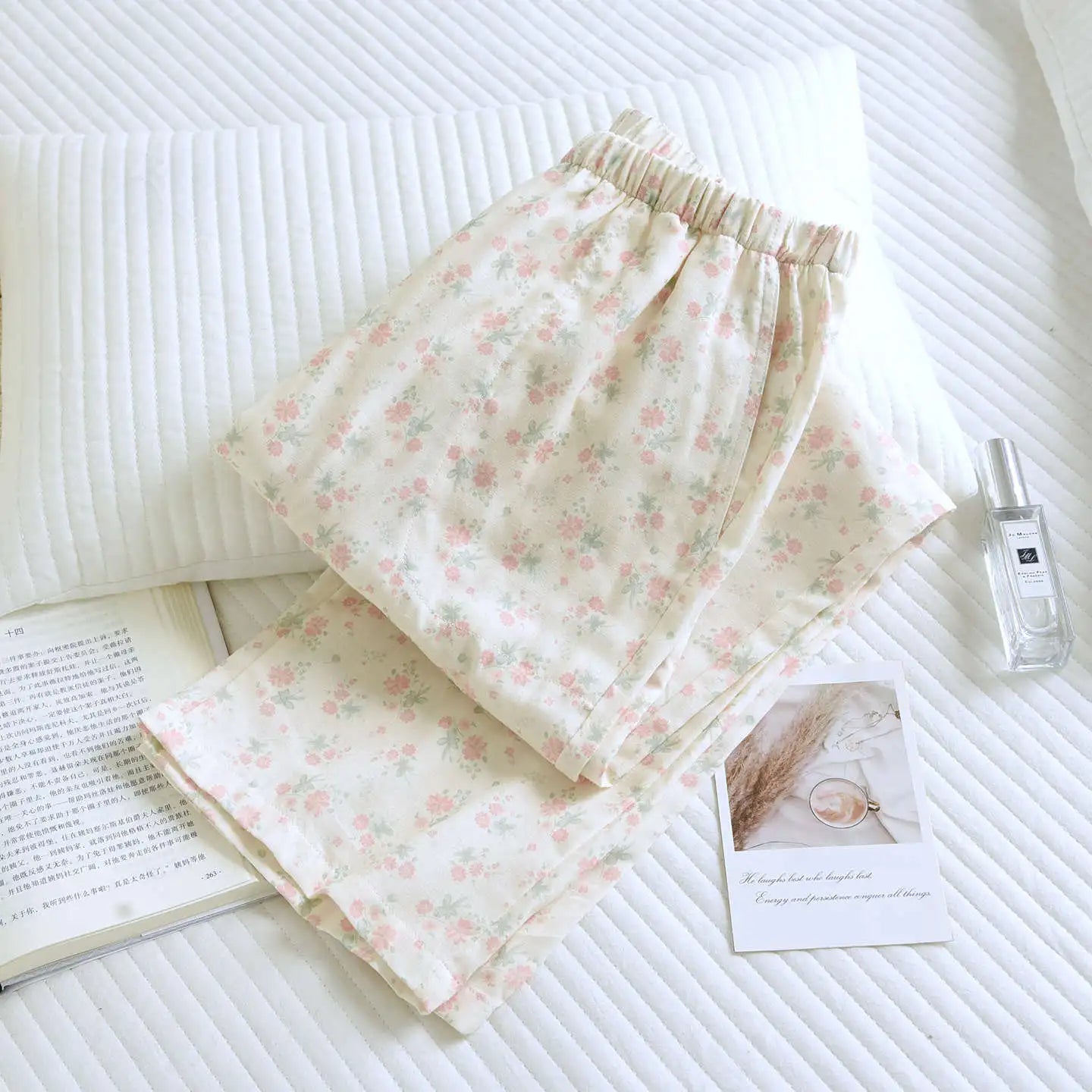 Women's Sleeper 100% Cotton Multi Color Printed Pants Casual Loose Bottoms