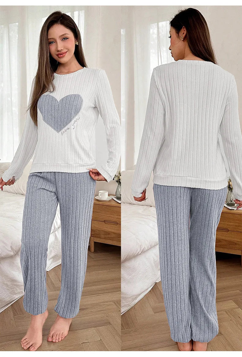 Women Casual and Comfortable Heart Shaped Home Clothes
