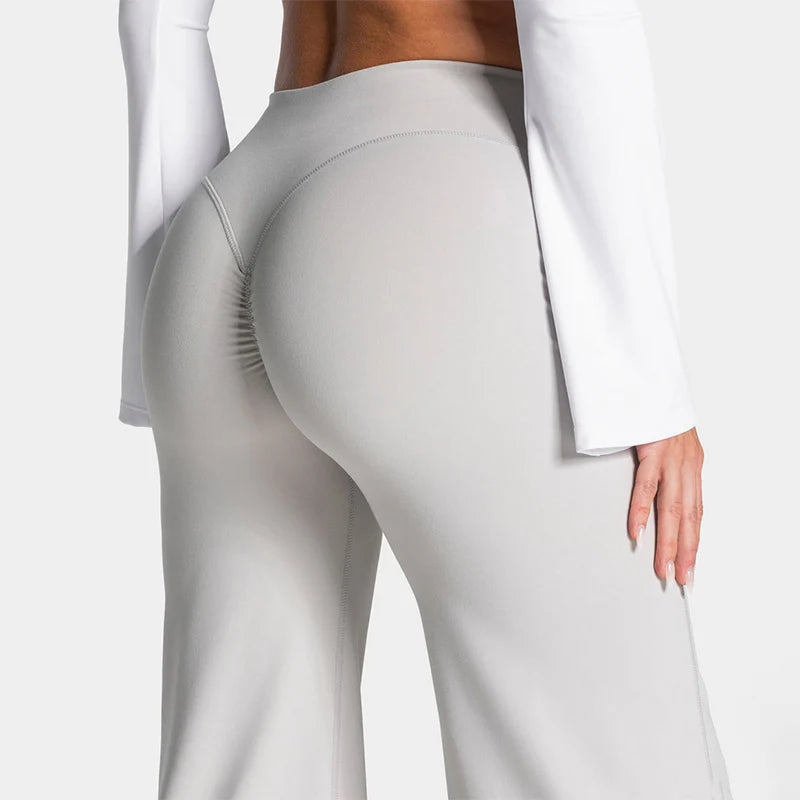 Scrunch Butt Lifting Wide Leg Leggings Baggy Straight Lounge Pants