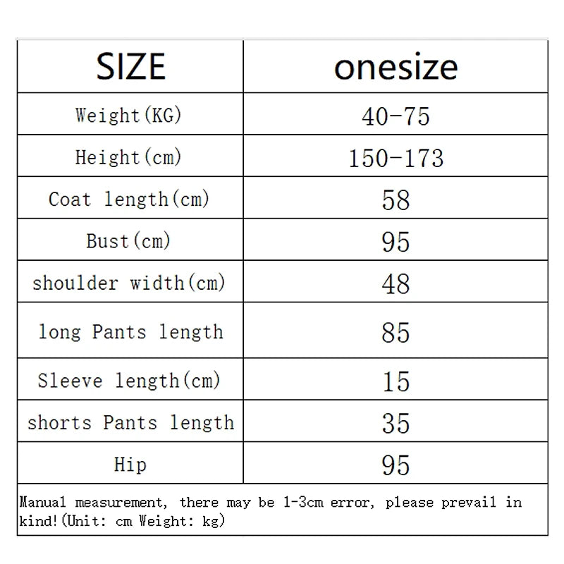 Large Size Short-Sleeved Loose 3PCS/Set Pajamas