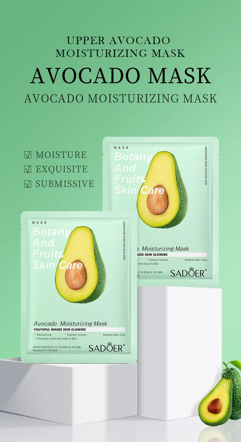 Natural Plant Face Mask Beauty Skincare Facial Masks Moisturizing Firming Hydrating Facial Mask Face Care Korean Cosmetics 8pcs