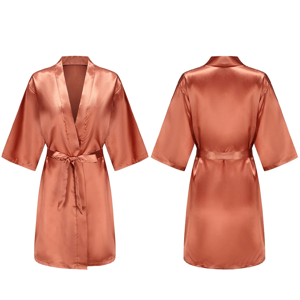 Pure Short Silky Robes