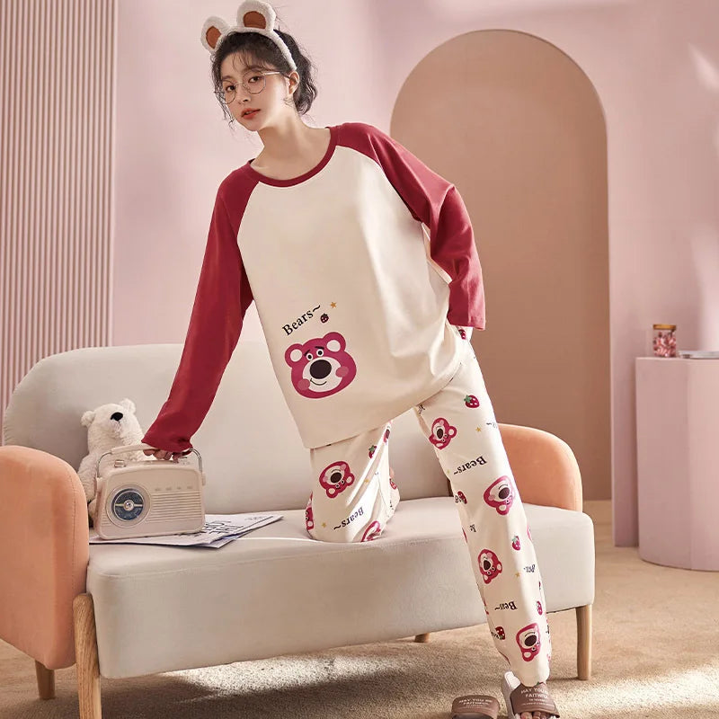 Long-sleeved Pants Leisure Cotton Homewear