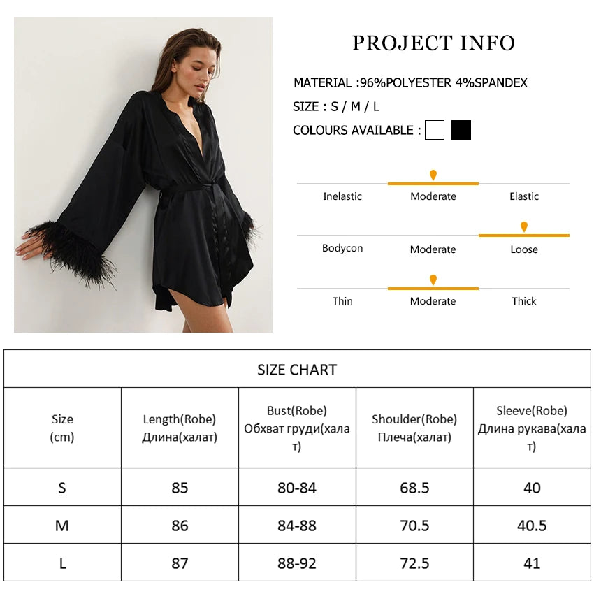Satin Sexy Mini Long Sleeve Loose Dress