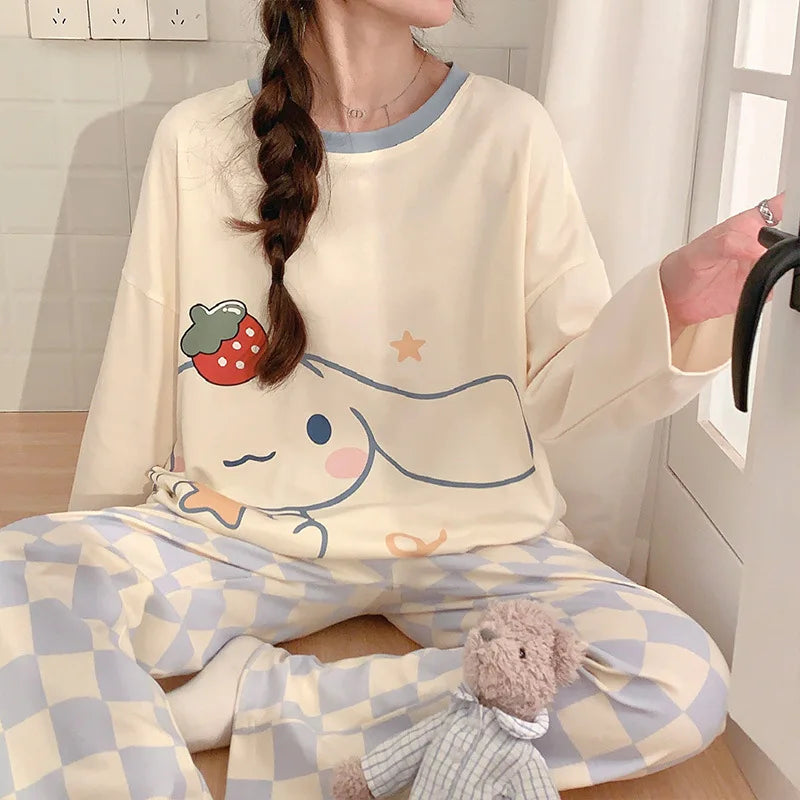 Long-sleeved Pants Leisure Cotton Homewear