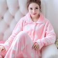 Warm Velvet Padded Thick Flannel Pajamas
