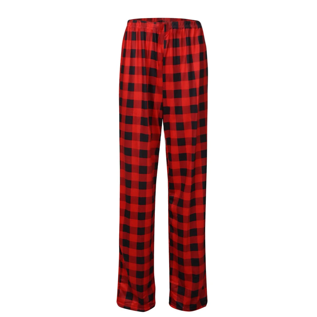 Plaid Cotton Loose Ladies Pajama Pants