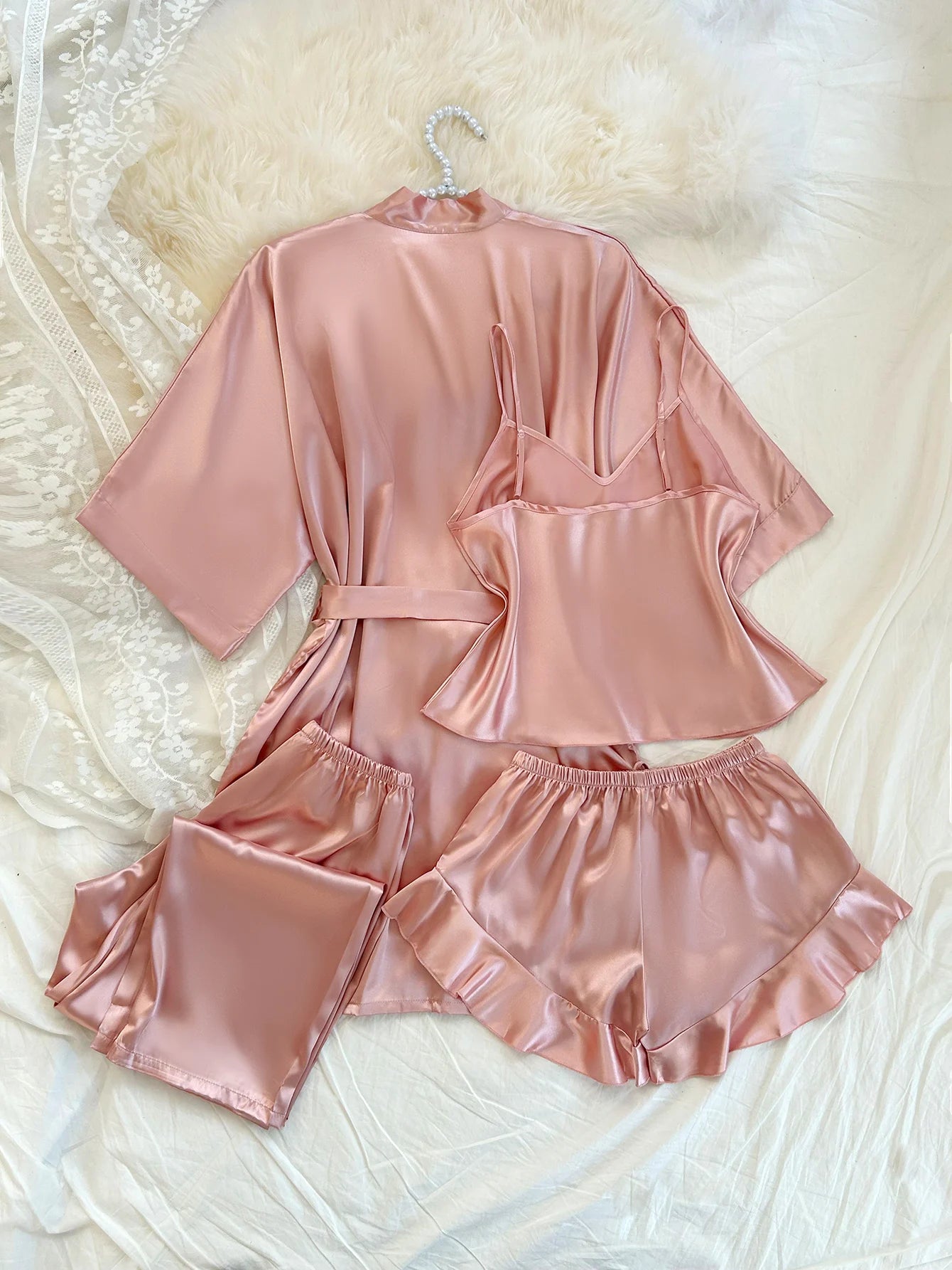 Pink Exquisite Design Loungewear Set