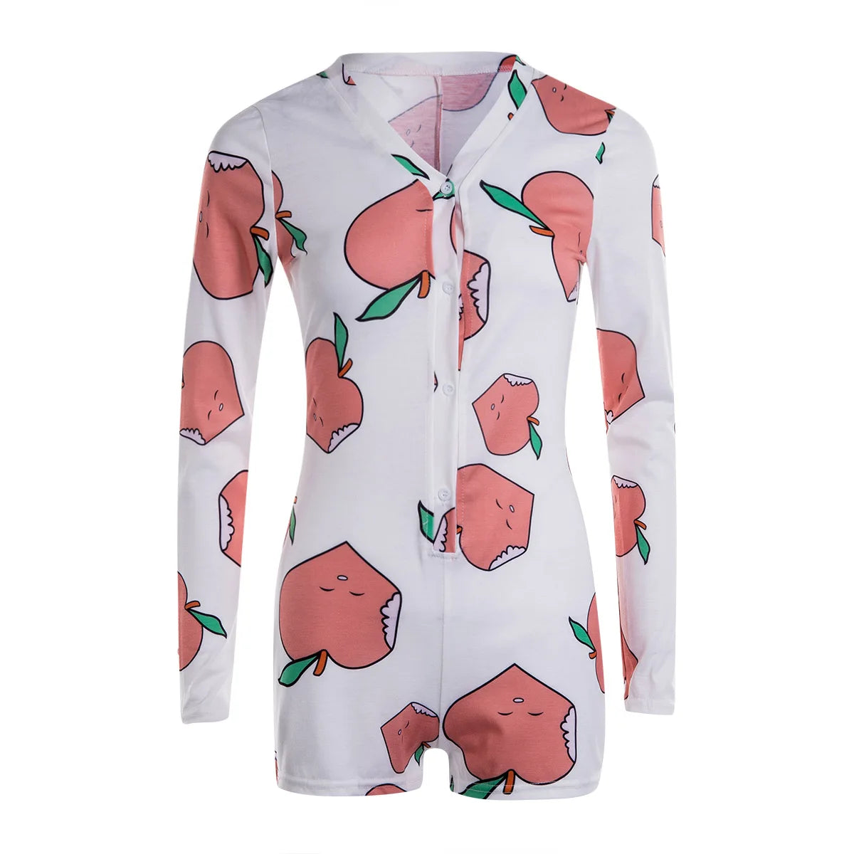 Long Sleeve Low Cut Bodycon Sleepwear
