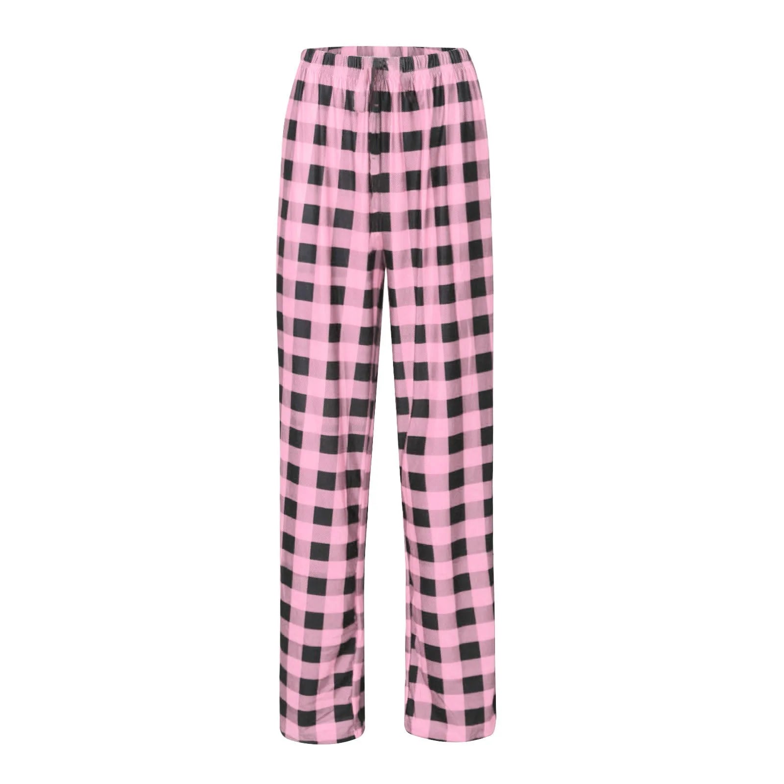 Plaid Cotton Loose Ladies Pajama Pants