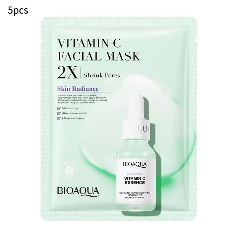 Collagen Face Mask VC Moisturizing Refreshing Sheet Masks Hyaluronic Acid Facial Mask Skin Care Products