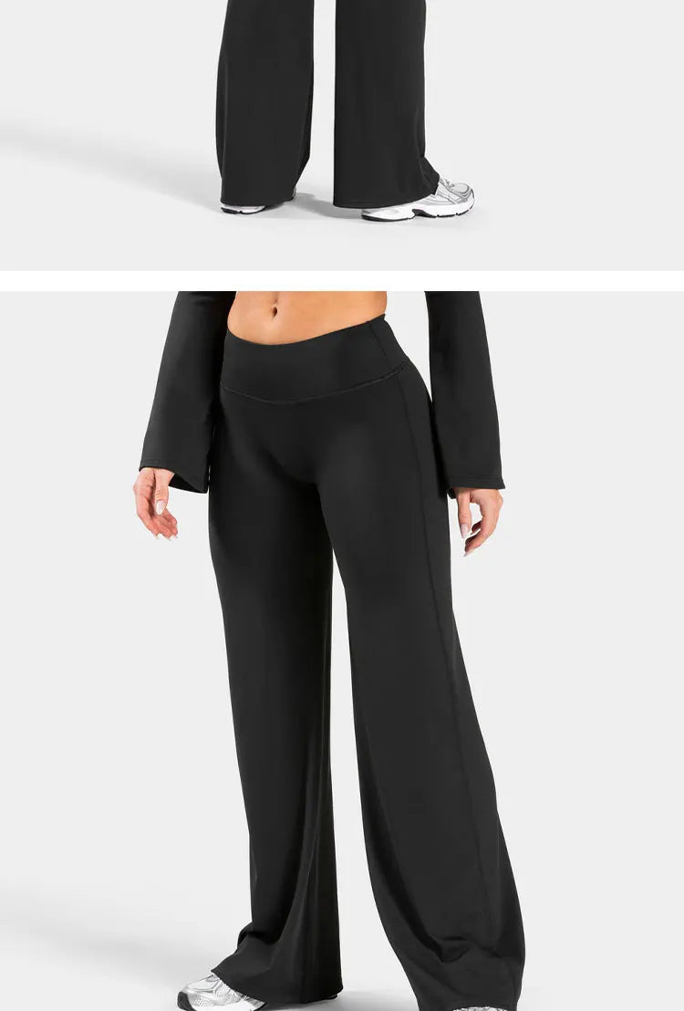 Scrunch Butt Lifting Wide Leg Leggings Baggy Straight Lounge Pants