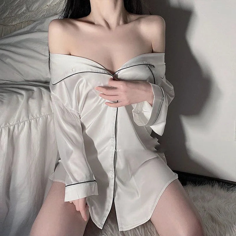 Silk Shirt Nightgown