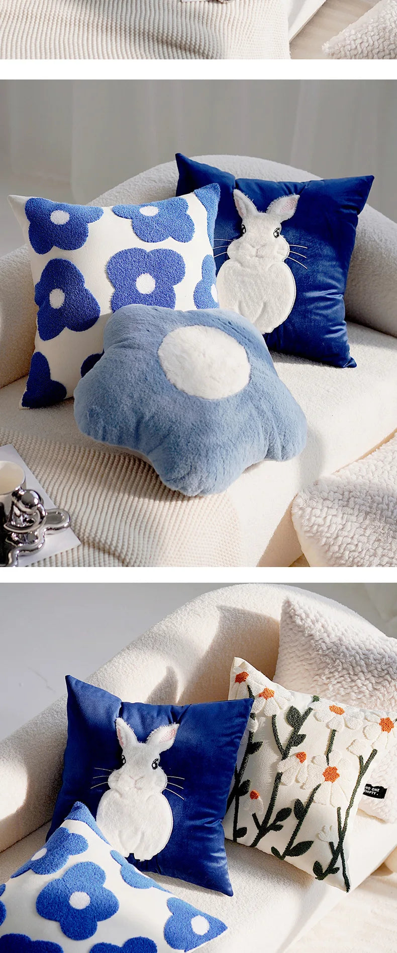 Plush Velvet Throw Pillow Decorative Cushion Cover