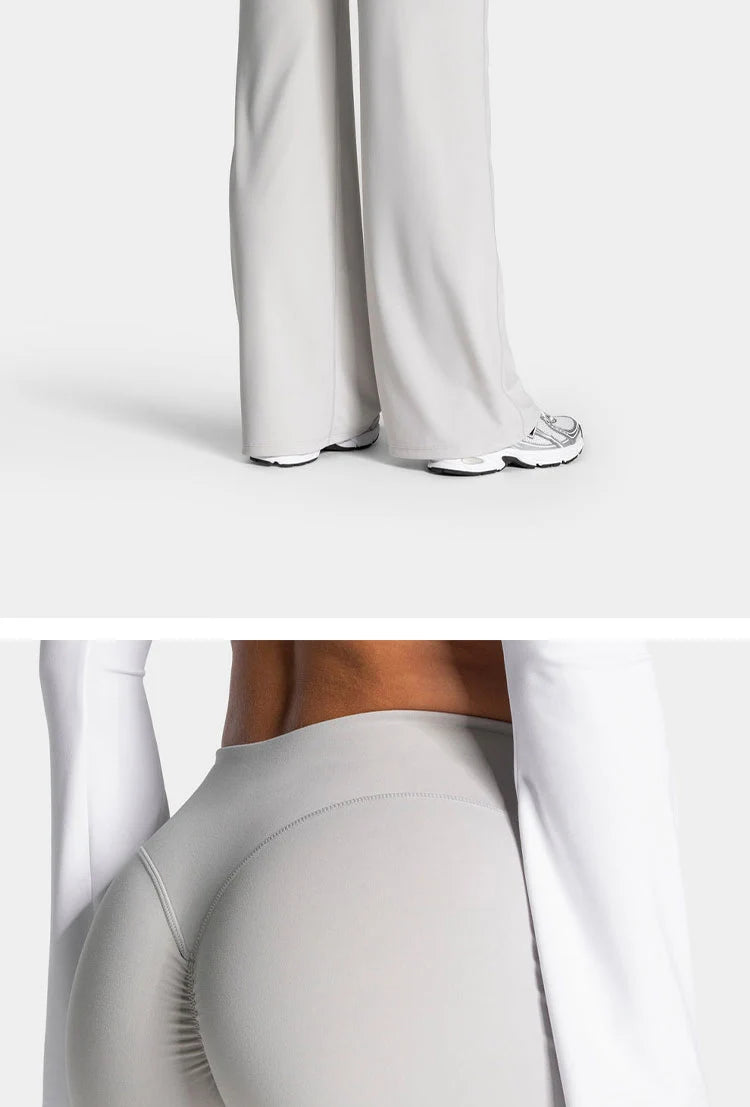 Scrunch Butt Lifting Wide Leg Leggings Baggy Straight Lounge Pants