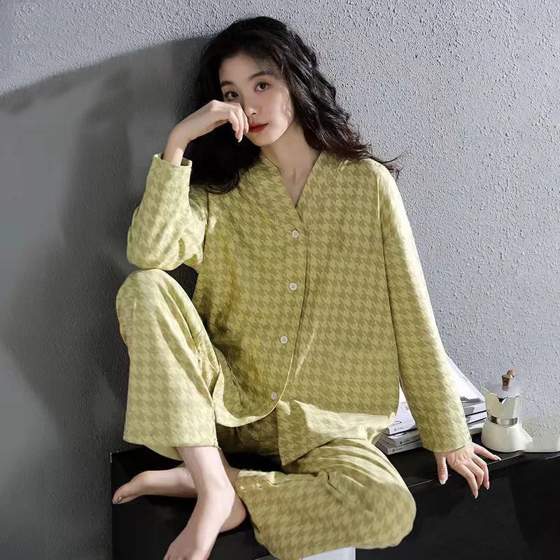 Women's Long-Sleeved Homewear Autumn and Winter Models Homewear Suit