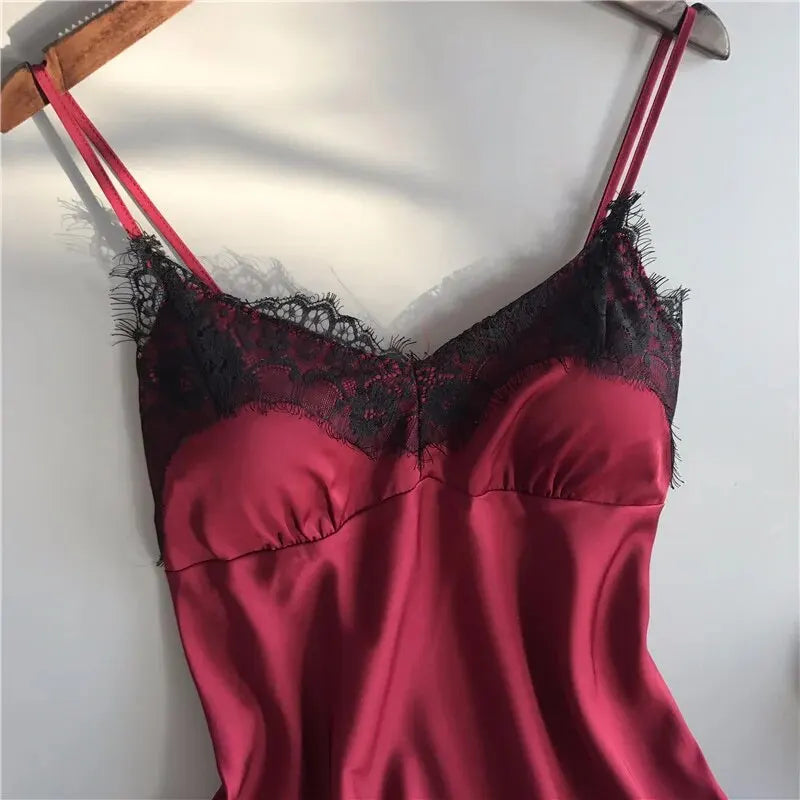V-Neck Lace Sexy Lingerie Sleep Shorts Set