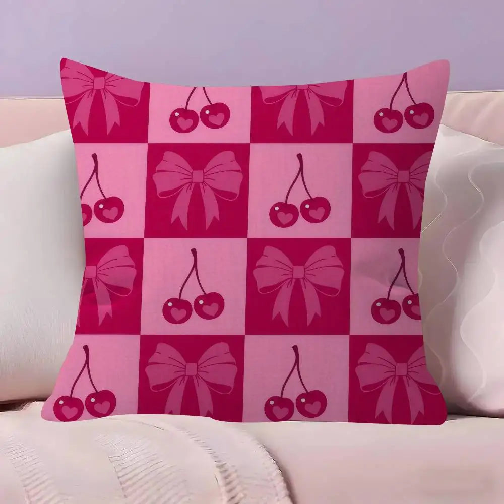 Pink Decoration Pillow Cover