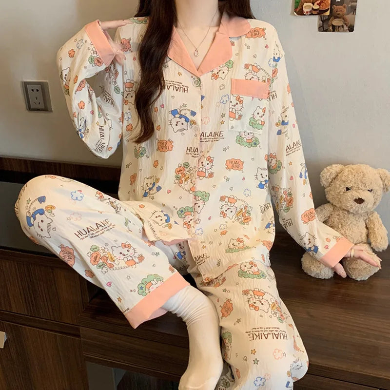 Lady Spring Two- Piece Set Pajamas