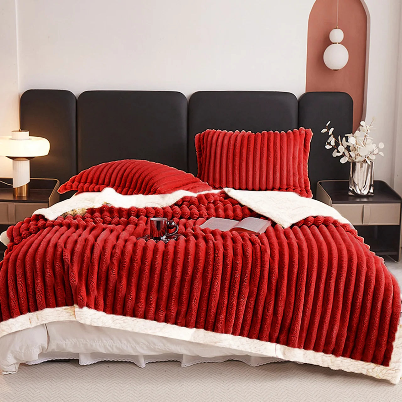 Weighted Fleece Blanket -Soft Throw Sherpa