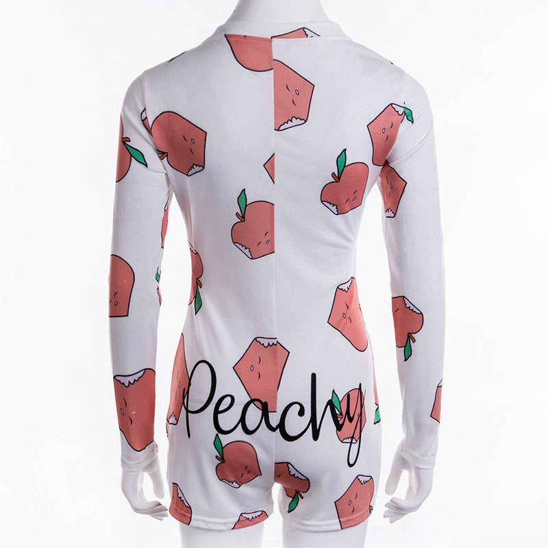 Long Sleeve Low Cut Bodycon Sleepwear