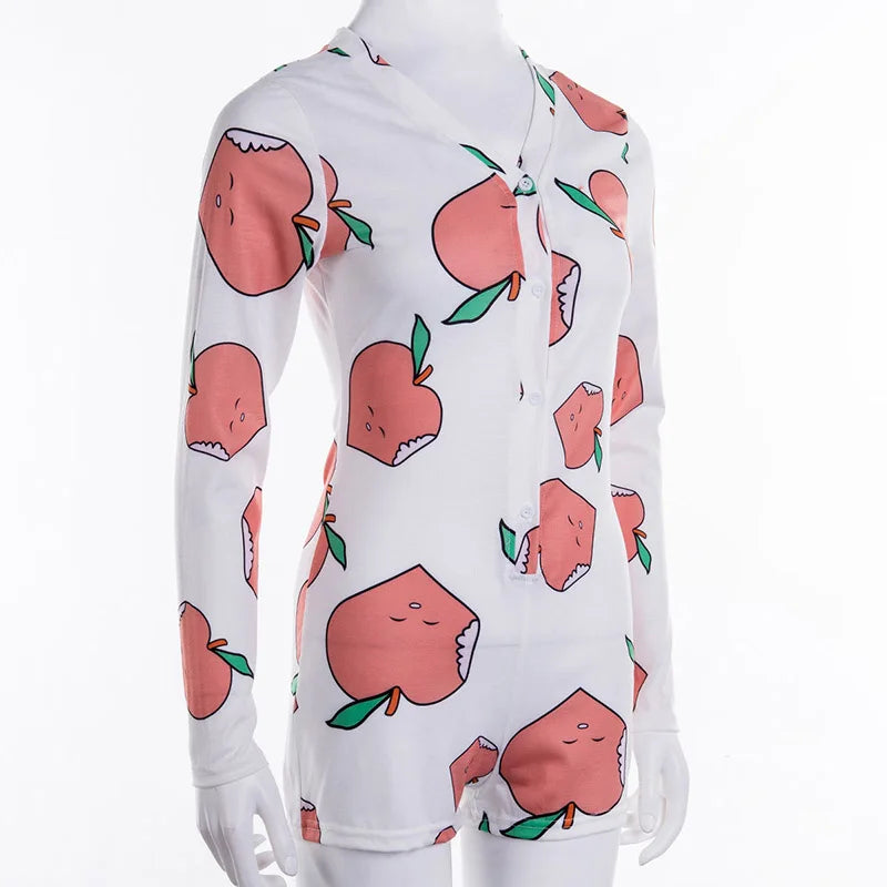 Long Sleeve Low Cut Bodycon Sleepwear