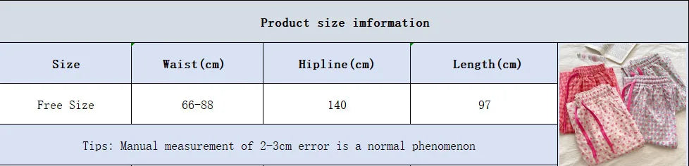 Comfortable Heart-printed Pajama Pants