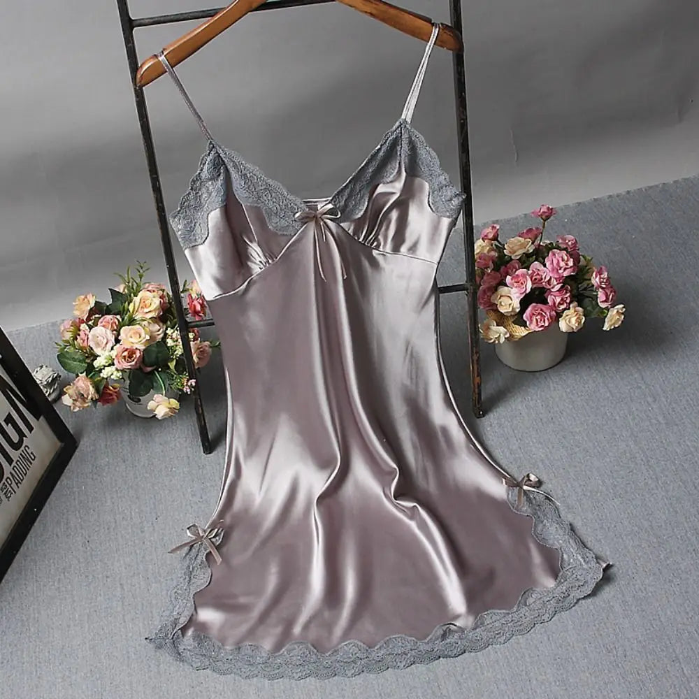 Sexy Lace Patchwork Lingerie Nighty